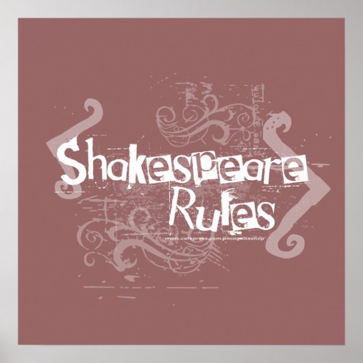 Poster Règles de Shakespeare (Devant)