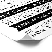 Poster Règles De Sobriété Motivationnelles De Soutien Sob (Coin)