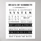 Poster Règles De Sobriété Motivationnelles De Soutien Sob (Devant)