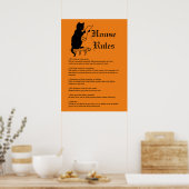 Poster Règles d'Halloween (Cuisine)