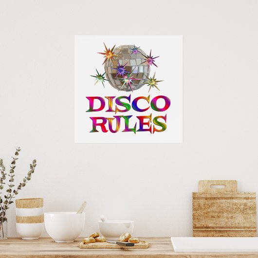 Poster Règles Disco (Cuisine)