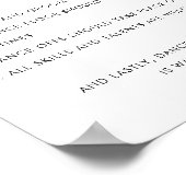 Poster Règles du plancher de danse cardiaque Signal Maria (Coin)