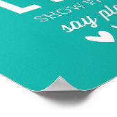 Poster RÈGLES FAMILIALES PERSONNALISÉES typographie moder (Coin)