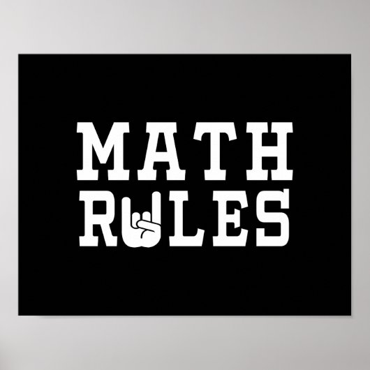 Poster Règles mathématiques (Devant)