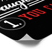 Poster Règles pour la datation de ma fille Design You Can (Coin)