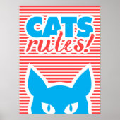 Poster Règles pour les chats ! (Devant)