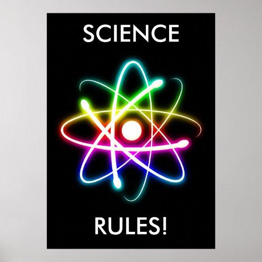 Poster RÈGLES SCIENTIFIQUES | Symbole d'air unique (Devant)