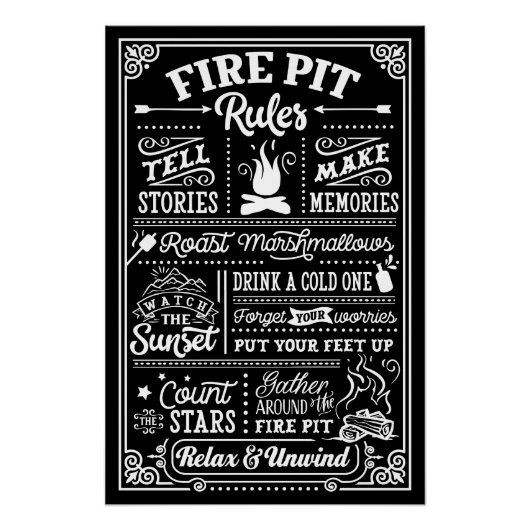 Poster Règles sur les pompes - beige (Devant)