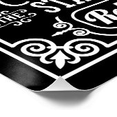 Poster Règles sur les pompes - beige (Coin)