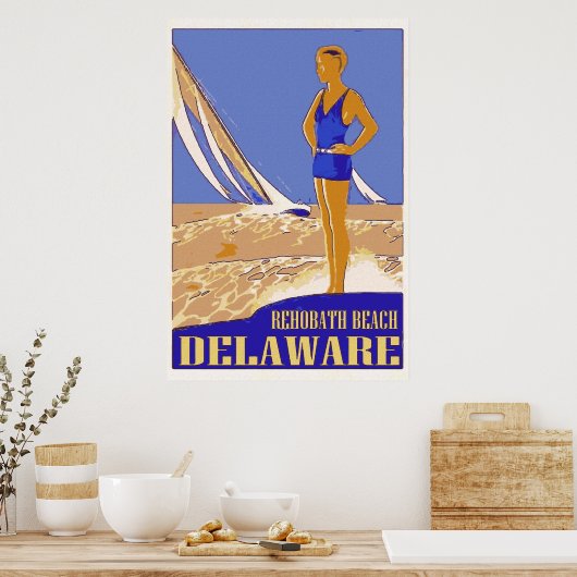 Poster Rehobath Beach Delaware (Cuisine)
