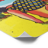 Poster Rehoboth Beach Cartoon de bienvenue (Coin)