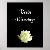 Poster Reiki Bénédiction blanche Lilly (Devant)
