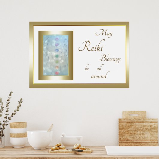Poster Reiki Blessings design (Cuisine)