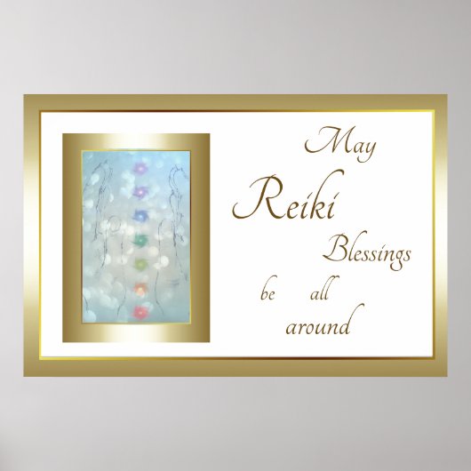 Poster Reiki Blessings design (Devant)