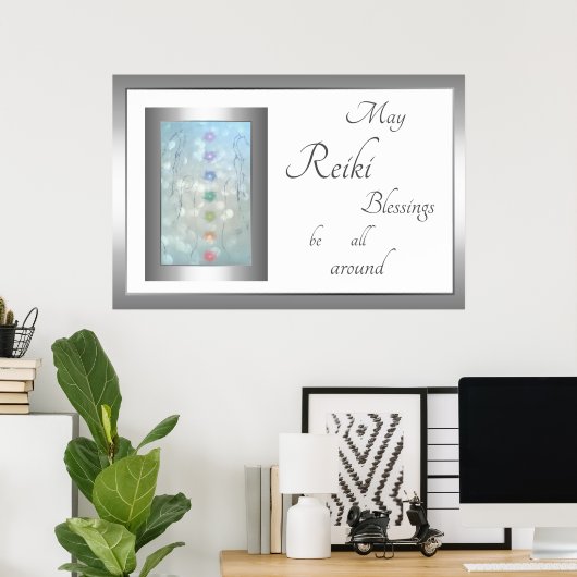 Poster Reiki Blessings design (Bureau à domicile)