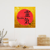 Poster Reiki Calligraphie Et Word 1 (Cuisine)