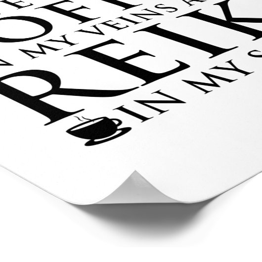 Poster Reiki & Coffee | Reiki Master Esoteric Reiki Toxit (Coin)