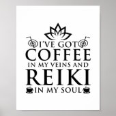Poster Reiki & Coffee | Reiki Master Esoteric Reiki Toxit (Devant)