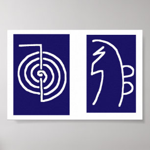 Poster REIKI GUÉRISSANT le guérisseur de distance de