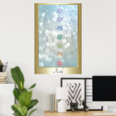 Poster Reiki Healing Hands design (Bureau à domicile)