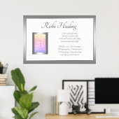 Poster Reiki Healing Poem Design d'art (Bureau à domicile)
