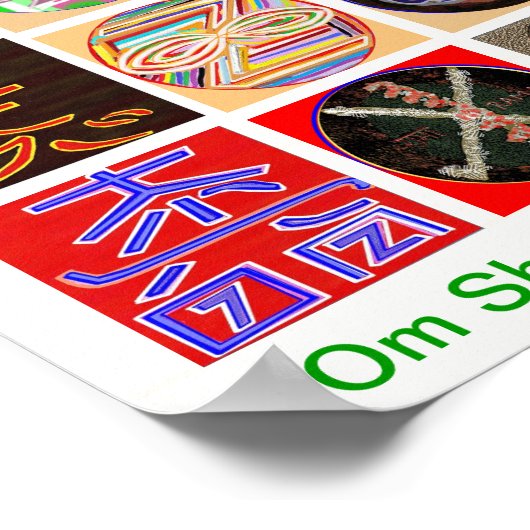 Poster REIKI KARUNA Symboles du Maître de guérison (Coin)