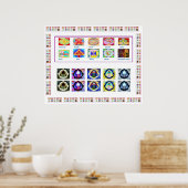 Poster REIKI Karuna Symboles du Maître de guérison (Cuisine)