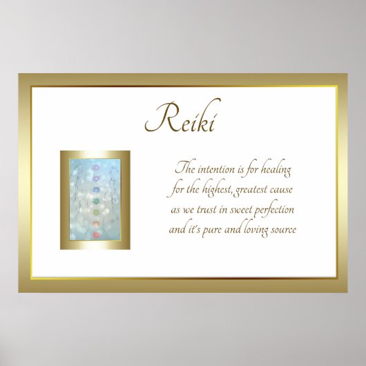 Poster Reiki Poem Art design (Devant)