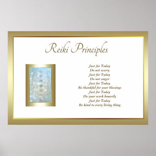 Poster Reiki Principes de guérison (Devant)