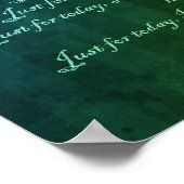 Poster Reiki Principes Juste Pour Aujourd'Hui Et Symbole  (Coin)