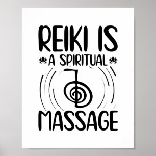 Poster Reiki Sayings   Yoga Healing Energy Chakras Cadeau