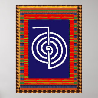 Poster REIKI Symbole guérison ART Yoga : rendu pour tous