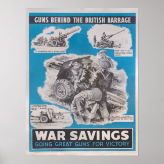 Poster Réimpression de l'affiche britannique de guerre.