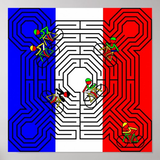 Poster Reims Labyrinth - Tour de France (Devant)