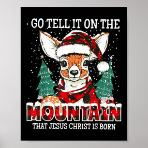 Poster Reindeer Allez Le Dire Sur La Montagne Que Jésus C