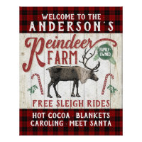 Reindeer Farm Russe Vintage Farmhouse Nom personna