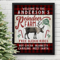 Reindeer Farm Russe Vintage Farmhouse Nom personna