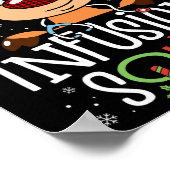 Poster Reindeer noël infusion infirmière escouade stethos (Coin)