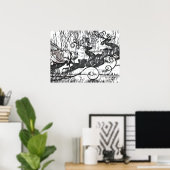 Poster Reindeer Sketch Value (Bureau à domicile)