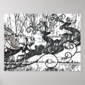 Poster Reindeer Sketch Value (Devant)