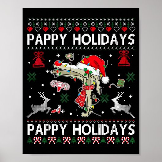 Poster Reindeer Speculum Obgyn Nurse Ugly Christmas Obste (Devant)