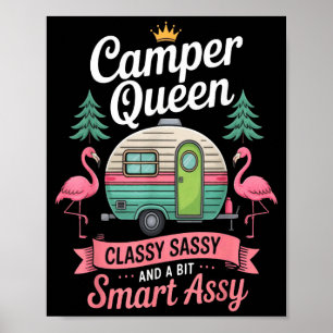 Poster Reine campeuse Cly Sy intelligente drôle femmes fi