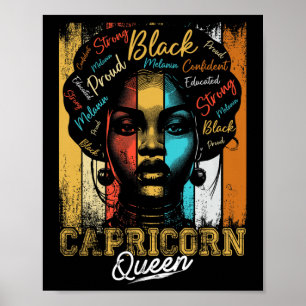 Poster Reine Capricorne Née Nov Dec Zodiaque Histoire Noi