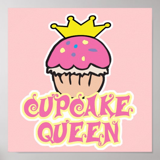 Poster Reine Cupcake (Devant)