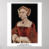 Poster Reine D'Angleterre Par Hans Holbein Le Jeune (Devant)