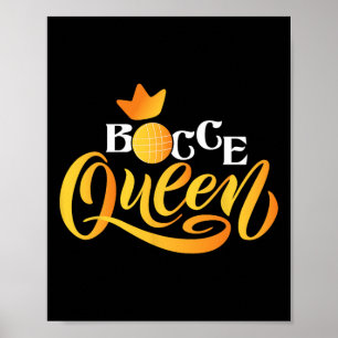 Poster Reine de Bocce - Jeu de Boule sur Pelouse Boule By