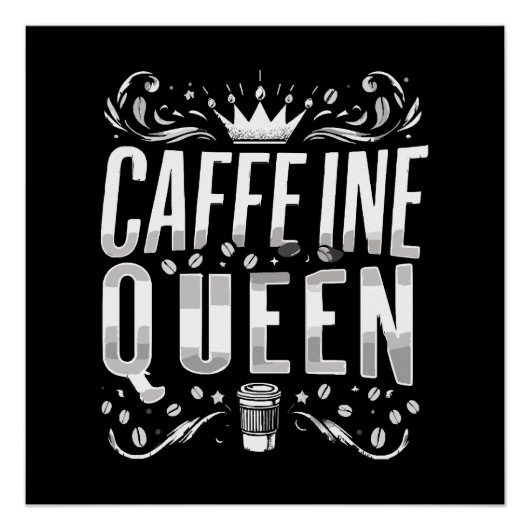 Poster reine de caféine (Devant)