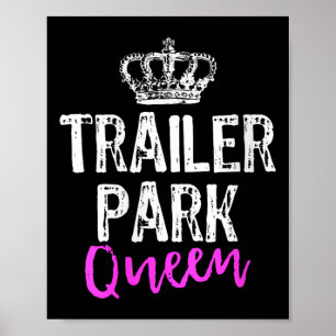 Poster Reine de camping-car de femmes drôle de Redneck Gi