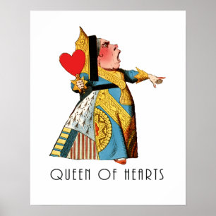 Poster Reine de Cœur Alice au Pays des Merveilles Classiq
