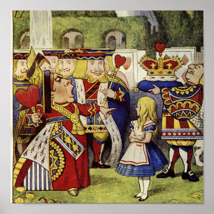 Poster Reine de copie de toile de coeurs
